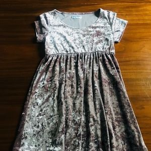 American Apparel Stretch Velvet Babydoll Dress